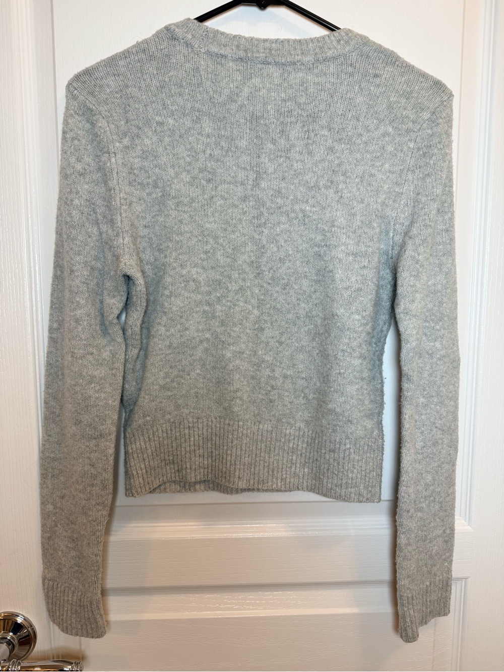 Abercrombie & Fitch Heather Gray Soft Knit Crewneck Sweater XS - Picture 4 of 6